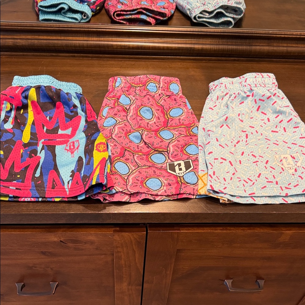 3 Baseball Lifestyle 101 Shorts Youth Medium